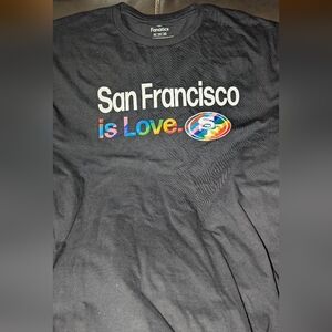 Fanatics Black San Francisco Love Graphic Tee Like New